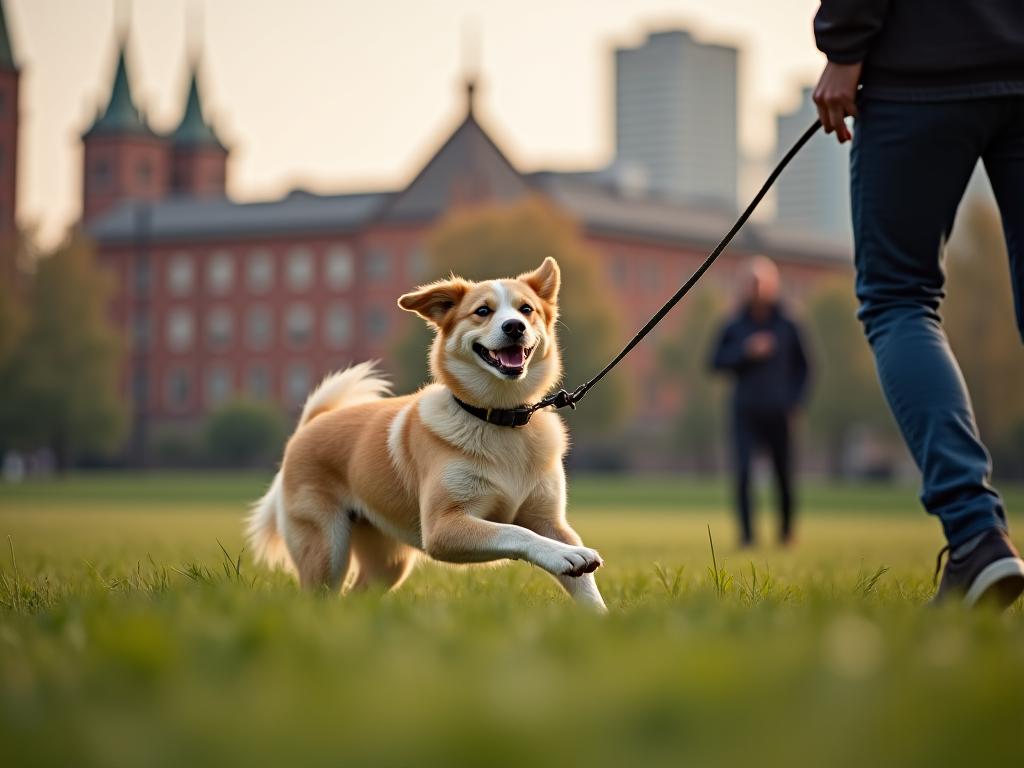 Happy dog training session in Manchester